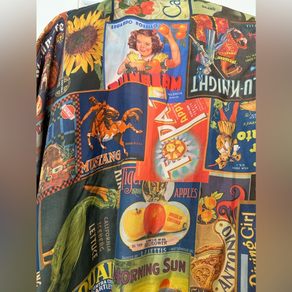 Johnny Was Crate Shay Multicolored Silk Kimono View 5
